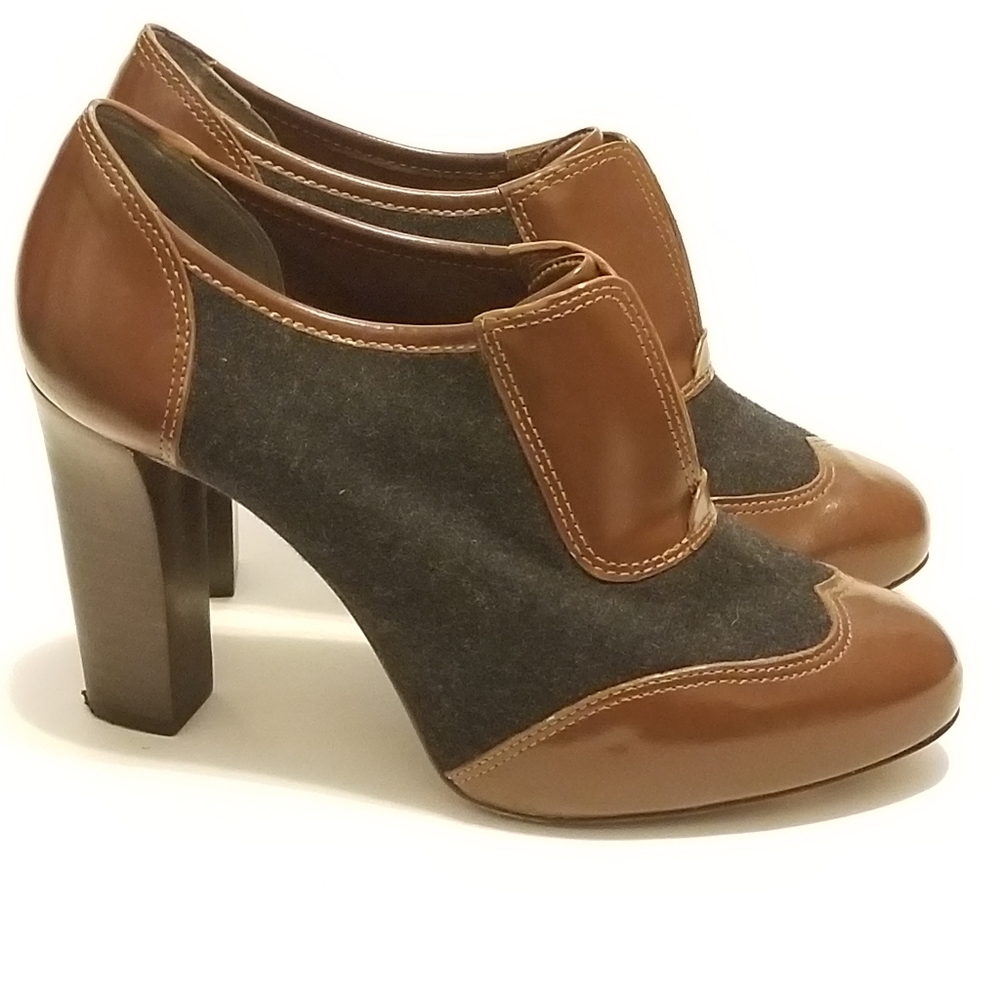 Tori Burch Made In Brazil Size 7 Brown Heels